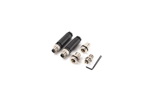 QXL M8 IP67/IP68 Waterproof Aviation Plug Industrial Sensor Coaxial Connector 3-Core 5-Core Male Female Assembled RF -25C