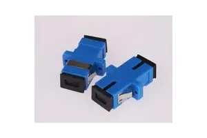 Hondao FTTH Simplex SC UPC Fiber Optic Adapter (ABS Blue) for Engineering Use with 1 Year Warranty