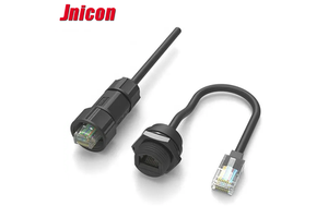 For Jnicon M19 Outdoor Waterproof IP68 Ethernet Connectors RJ45 To RJ45 Connector Cable For Network For Wlan And RJ 45