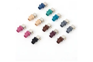 FAKRA Series Plastic Coaxial Connectors 50 Impedance RFID RF Cable Assembly for Car Radio