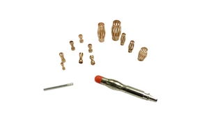 OEM Custom 2P Banana Plug Adapter Beryllium Copper Spring Male Female Accessories Power DC Application Brass Contact Nylon 10A