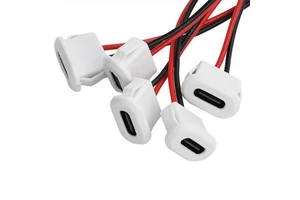 TYPE-C2P Glue Injection Oval Charging Port USB Connector for Electric Vehicle and Car