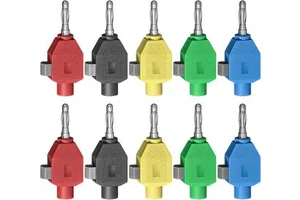 JZDZ 4mm Banana Plugs Quick Wiring Connect Banana Connectors Five Colors for DIY Electrical Testing