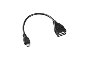 Micro Male to USB-A2.0 Female 15cm Model 1500021 Black Audio Adapter & Connector Cable