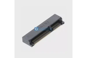 2041119-2 52 Position Female Card Edge Pci Express Mini Card Gold 20411192 0.80mm Pitch Black Edgeboard Connector