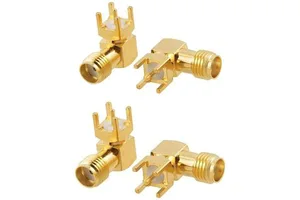 SMA-Female Connector Right Angle Connector RF Coaxial Connector For PCB Mount
