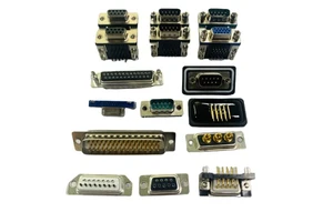 HS Brand D-Sub DB15 Female/Male Series Connector Solder Plate Straight Bend Single/Double Layer Waterproof Ultra Thin High