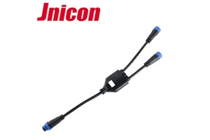 Jnicon Manufacture Waterproof Led Driver Y Type Splitter Cable Connector