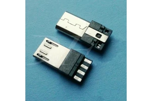cable application 5pin B type male gold plated mirco USB plug connector