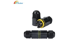 M20 IP68 Nylon Cable Waterproof Connector 2 3 4 5 6 Pin Terminal Adapter Screw Fixed Wire Connector for LED Light