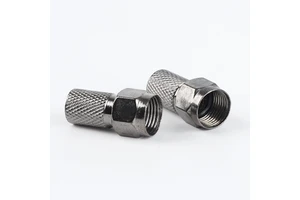 Black f Connector Coaxial Cable Rg6 f Connectors