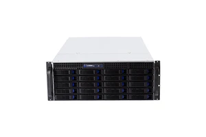 High Density ATX 4U 20 Bay Hot Swap Server Chassis with Tri Mode Backplane NVMe SAS SATA Rackmount and Fan