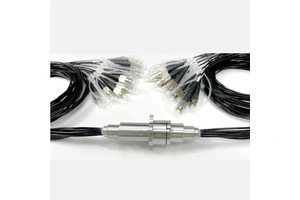 24 Channel Fiber Optical Rotary Joint Rov IP67 Waterproof Fiber Cable Connectors Slip Ring