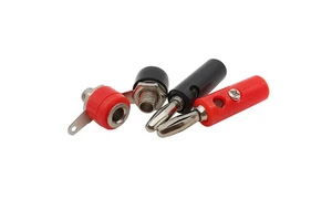 Cheap Price Banana Plug Banana-Shaped Test Plug Four-Page Type Banana Connector Terminal Block Power Amplifier Plug