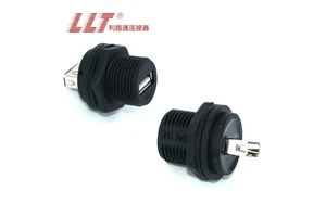 LLT USB 2.0 180 Degree 4pin Female USB Connector for Data Cable Male a Type USB Connector Plug
