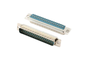 Male DB37 D-Sub 37 Pin Connector with Solder Contacts Through-Hole 37-Pin DB 37 VGA Adapter for PCB Applications