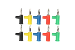 Banana Plugs 4mm Stackable Solderless Connect Plug Red/ Black/ Yellow/ Blue/ Green Brass Anticorrosion Stackable Banana Plugs