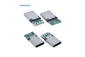 Type-c 2.0 USB Connector 24PIN Charging Data 4 Core Male Type c Plug