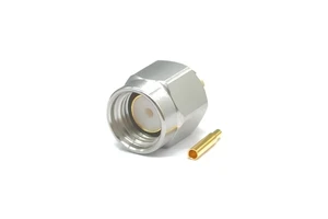 SMA-JB3AG 50 Ohm RF Coaxial Plug Connector Kit with 10MHz-18GHz Frequency Range for Signal Test and Matching Cable