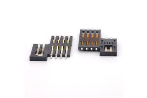 Factory Direct Sell 1.075H Smart Card Socket Connector with right left switch IC Card Connector