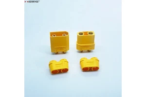 XT90H Cross Type Yellow Banana Connector With Sheath
