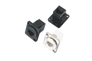D Type RJ45-CAT6 Metal Round Super Five Network Computer Network Cable D Type Module Efficient Port Connectors