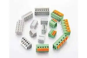 3.5mm Pitch Double-layer Right-angle SMT Spring High-temperature LCP Automotive PCB 10A MX235-5.0-05P-GY01-Cu-A Terminal Block