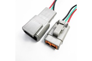 Deutsch DTM Waterproof 3-Pin Male/Female Tin Plated Connector Pigtails 25CM Car Headlight Wiring Board Mezzanine Connectors