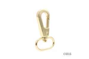 Bag Parts Snap Hooks 26mm Gold Zinc Alloy Swivel Snap Hook Metal Snap Clasp Hook for Handbag Hardware Accessories