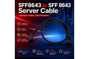 RAID Controller Storage Backplane Cable SFF-8643 Mini SAS HD 12Gbps Transmission Rate Internal Server Equipment Connector