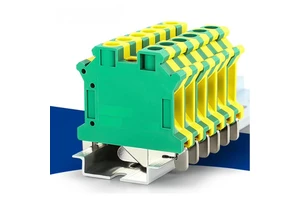 Installation Panel Mounted Feed Through Screw Cage DIN Rail Electric General Earthing Terminal Blocks for Industrial Control