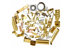 Custom Brass Copper Stamping Parts Electrical Contact Wire Crimp Terminal Connectors