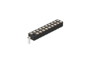 Denentech Hight Quantity 2.54mm Dual Row H3.00mm Straight SMT Machined Round Female Header Ic Socket Connector