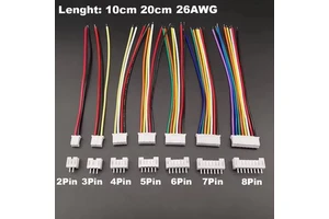 Micro PH2.0 JST 2.0mm 2/3/4/5/6/7/8Pin Male Female Plug Connector With Terminal Wire Cables Socket Length 10CM 20CM 26AWG