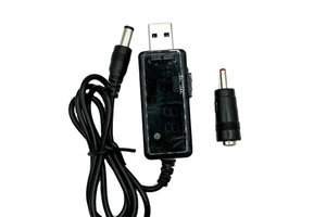 USB Boost Converter DC 5V/9V/12V Step-up Cable 3.5x1.35mm Connector Power Supply & Charger