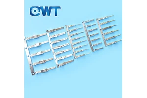 QWT Brass Copper Automotive Crimping Male Female Flat Pin Type Lugs Wire Connector Car Noninsulated Dupont Pin Terminal
