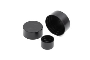 Black Injection Molded PE Galvanized Threaded Pipe Cap For 1/1.5/2/2.5/3 Inch Scaffold GI Post Piping 2.5" MOCAP PC100