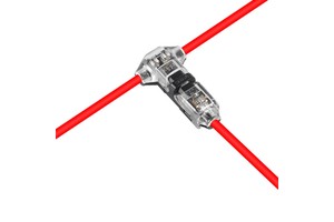 10pcs T Type 1 Pin 10A FPC Compatible RF UHF Microwave Low Voltage Power PCB Copper Alloy Wire Connectors IP67 Quick Solderless