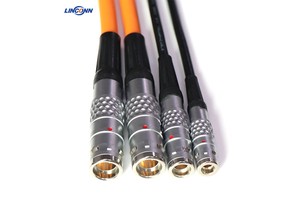 Linconn FGG/EGG.00/0B/1B/2B/3B 2-32 Pin 6/9/12 Pin Circular Self Locking Push Pull Copper Contact Housing IP67 PPS Connectors