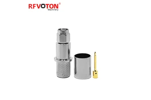 Sma Male Crimp Plug WTR400 Rf Coaxial Connector Types Gold Plated SMA