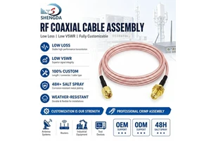 RG316 Coaxial Cable With SMA Male To SMA Female Connectors Antenna RF Pigtail Cable For Communication Antenna Sample Acceptable