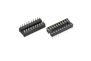 20Pins Double Rows IC Connector Vertical Dip 2*10pins 2.54mm IC Socket for IC