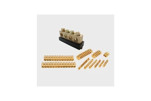 Industrial Brass Neutral Link Terminal Block for Electrical Installations and Industrial Power Systems