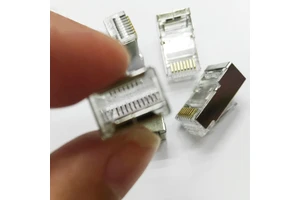 Network Modular EZ Cat6a Conector 8p8c UTP Rg45 Rj 45 Plug Pass Through Cat6 STP Ethernet RJ45 Connector