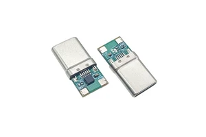 Fast Charging USB 2.0 Type C Jack 16 Pin Male Socket PD100W Charging Male Connector with Spring
