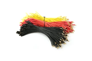 16AWG 300mm Banana Plug Extension Wires 3.5mm Gold-Plated Bullet Connector Plastic for RC Airplane Drone Brushless Motor ESC