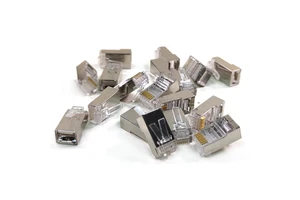 100-PACK Cat6 Connector, Cat6 / Cat5e RJ45 Connector, Ethernet Cable Crimp Connectors UTP/FTP Network Plug