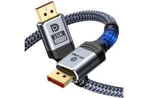 SYONG High Speed 16K DP Cable 2.1,3.3FT,80Gbps 16K60Hz, 8K120Hz, Compatible with HDR10 DSC 1.2a, CordG-Sync FreeSync Gaming PC