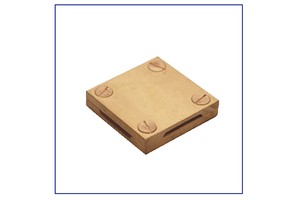 Brass Square Test Clamp High Conductivity Earth Bonding Connector for Lightning Protection Systems Grounding Rod Hardware Link