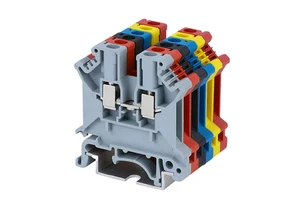 UK3N DIN Rail Terminal Block Universal Voltage Pure Copper Parts Rated Voltage 690V Rated Curren 24A Rated Frequency 50/60Hz